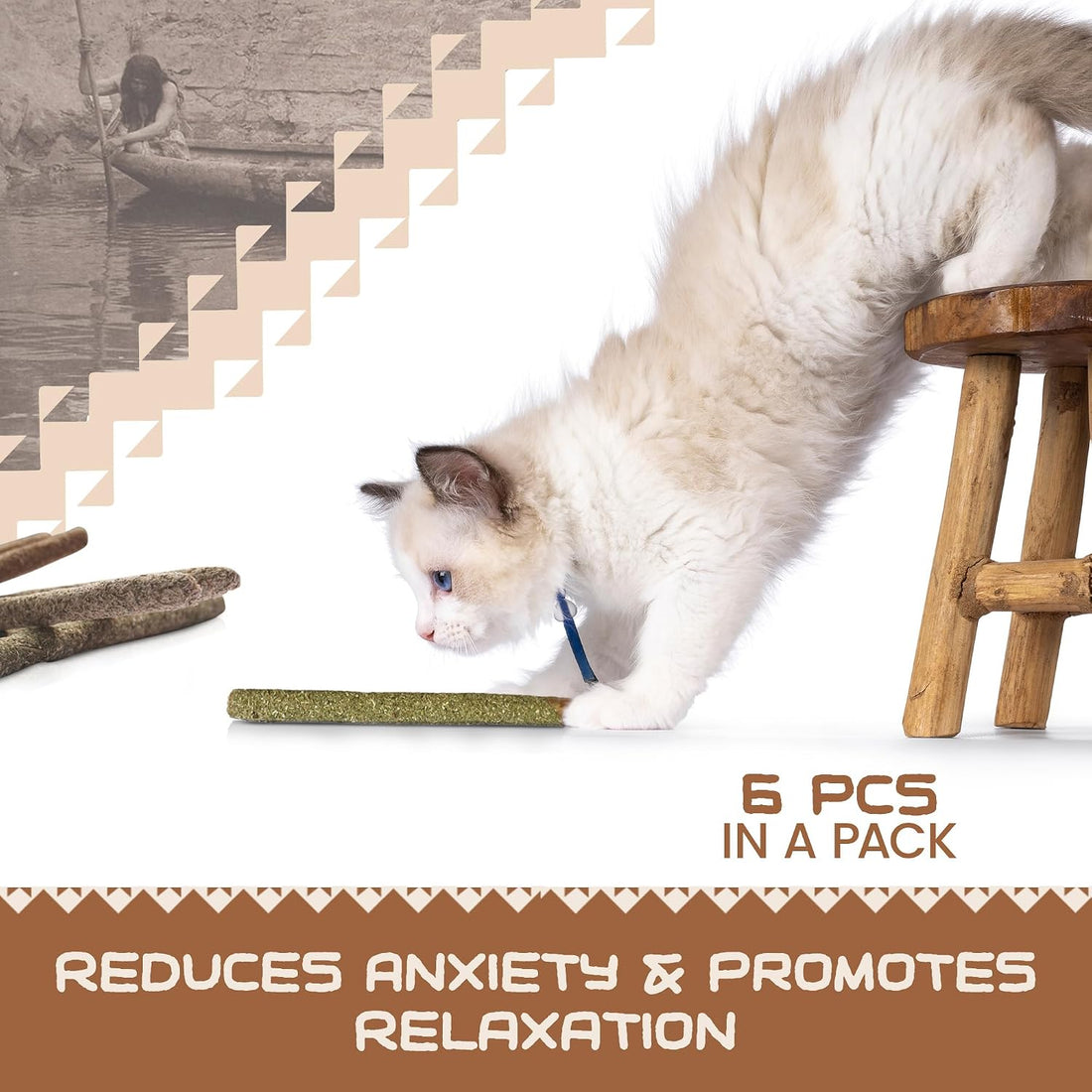 HUPA Cat Chew Sticks | Anxiety Relief & Digestive Support