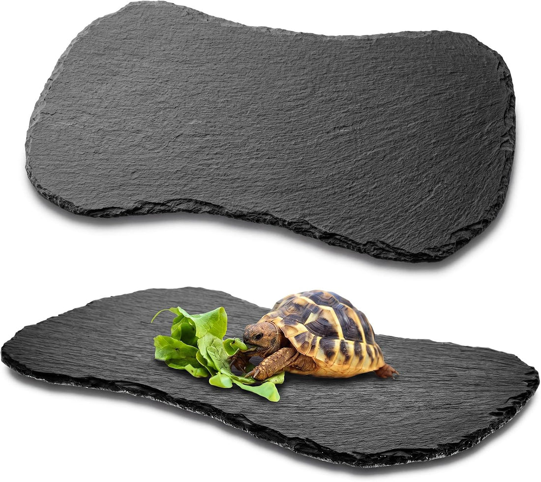 Shinylin 1 Pack Reptile Basking Platform Tortoise Slate Rock