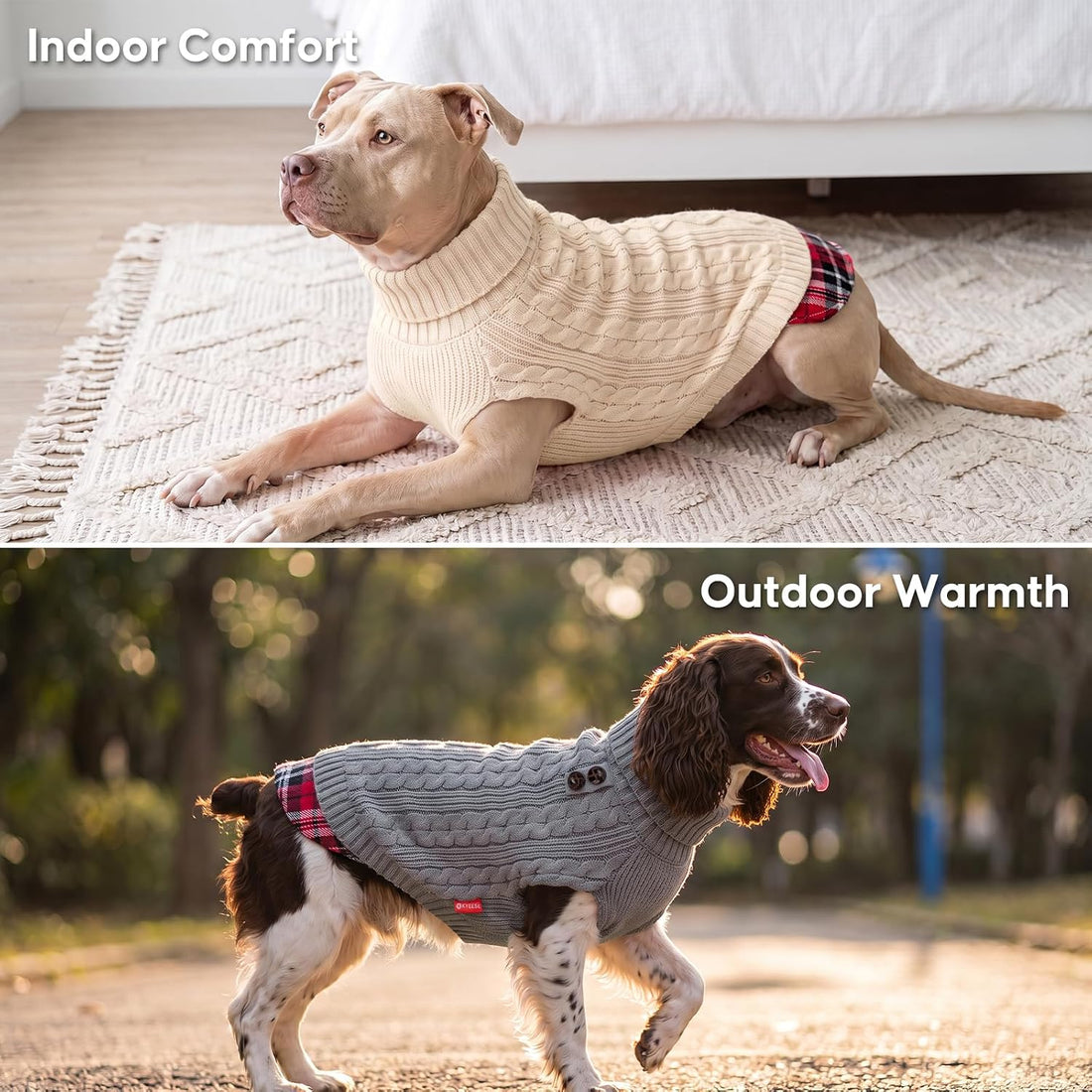 KYEESE Dog Sweater Soft Pullover Dog Sweaters for Small Dogs Male