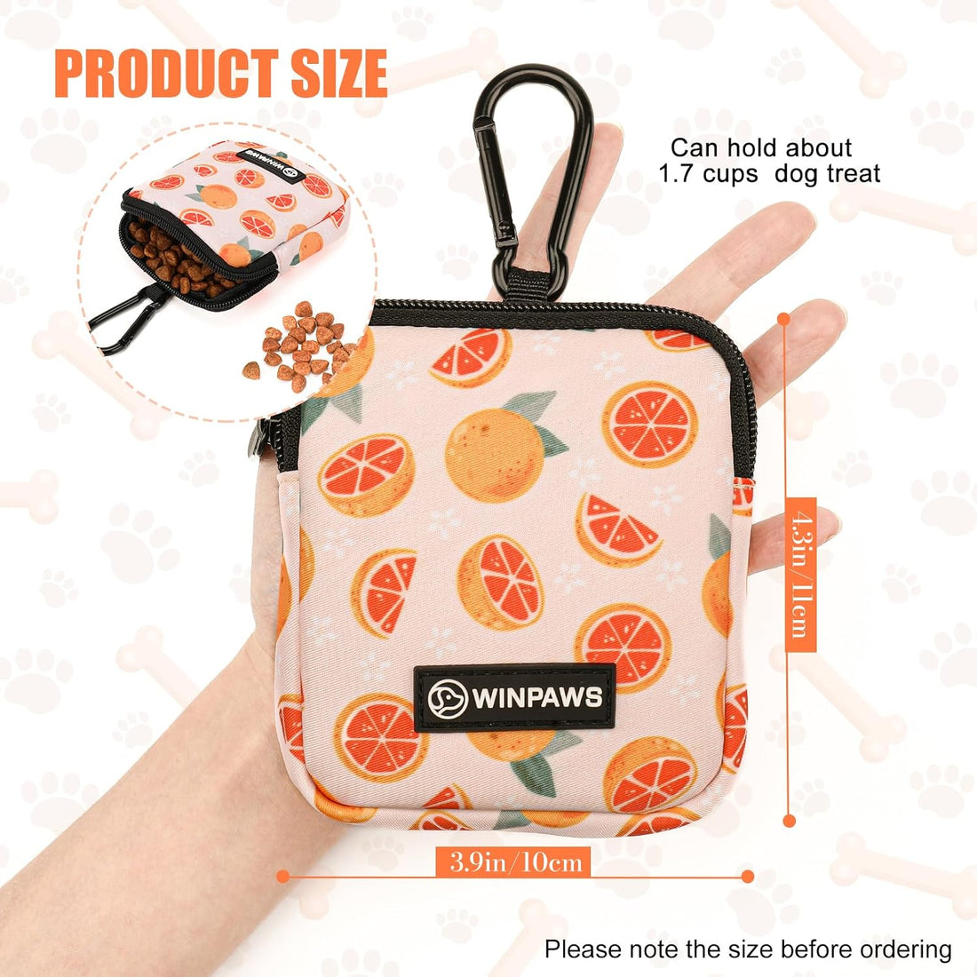 Dog Treat Pouch with Training Clicker,Waterproof Nylon Fabric Poop