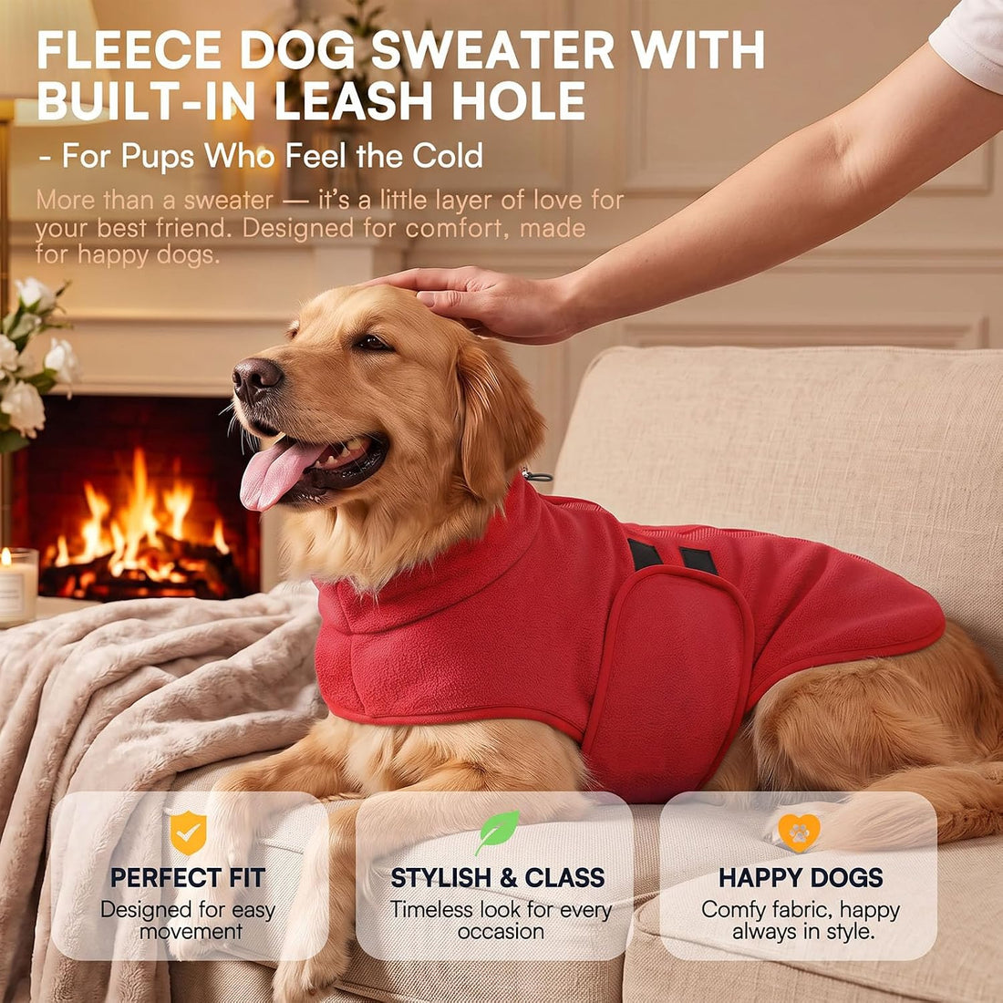 Queenmore Soft Fleece Dog Jacket
