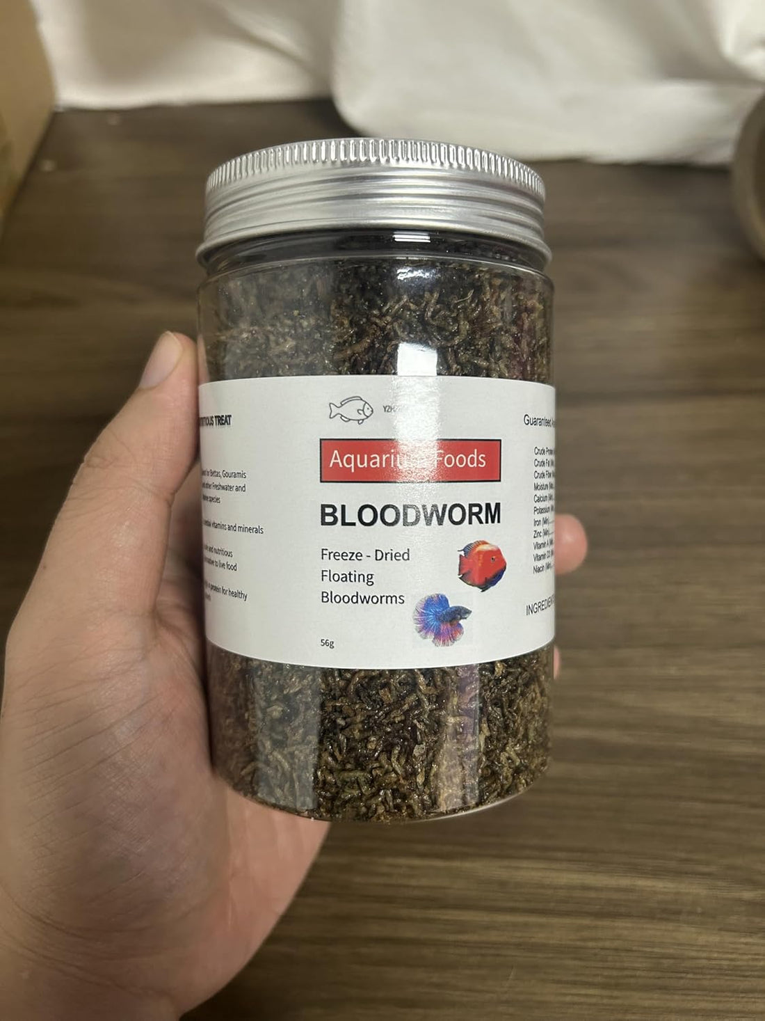 YZHZOM Freeze Dried Blood Worms