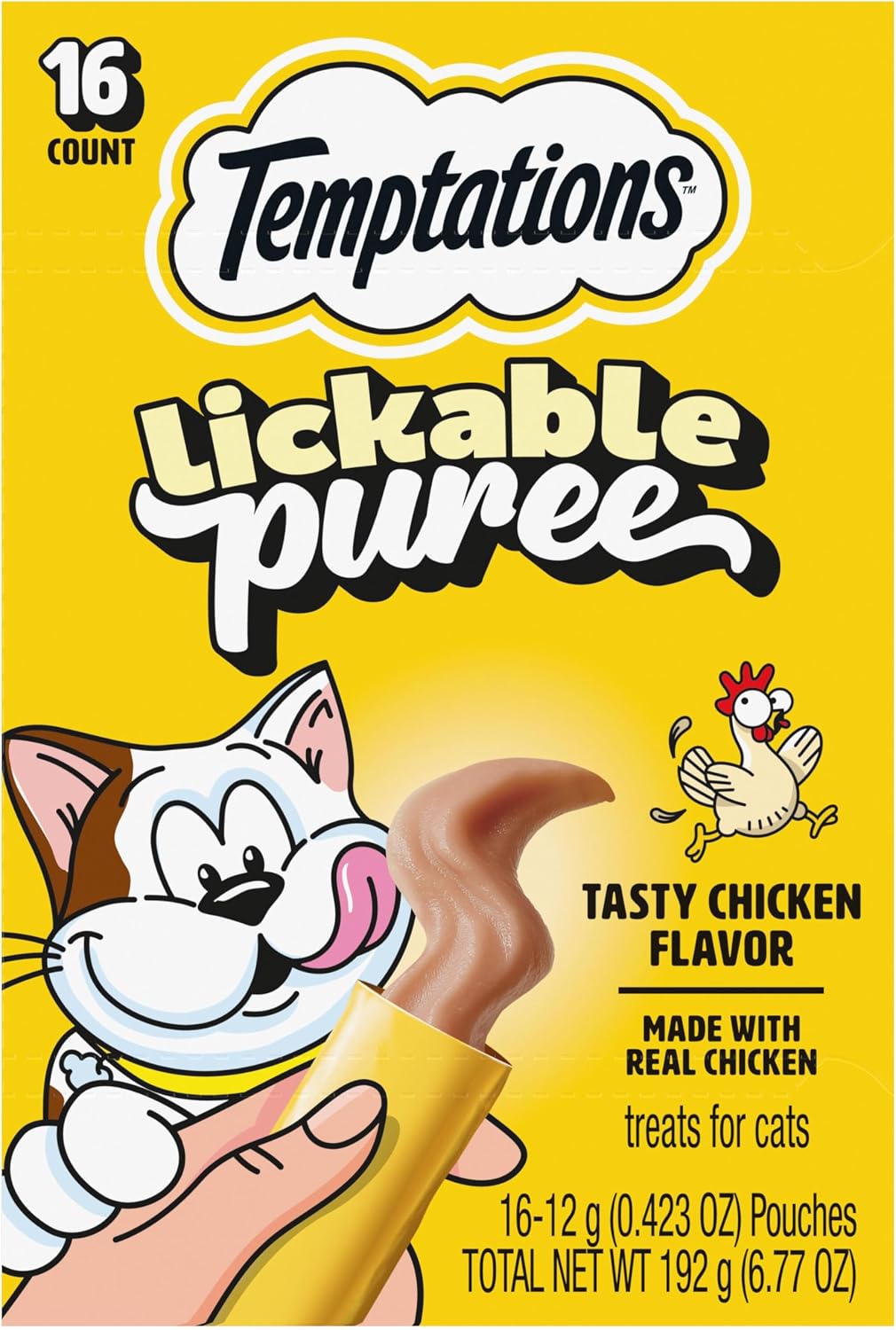 Temptations Creamy Puree Lickable Cat Treats