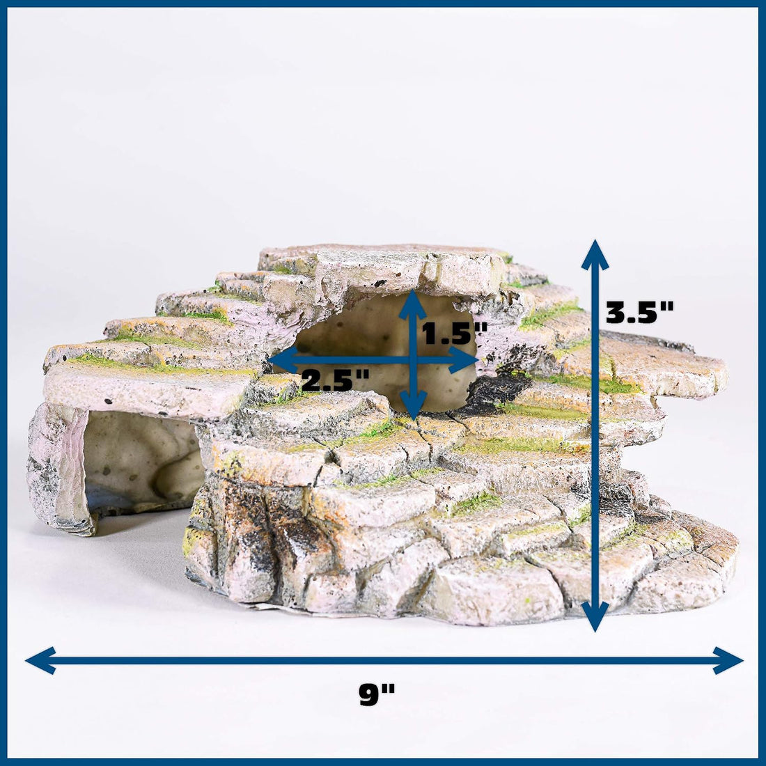 PENN-PLAX Reptology Shale Scape Step Ledge & Cave Hideout