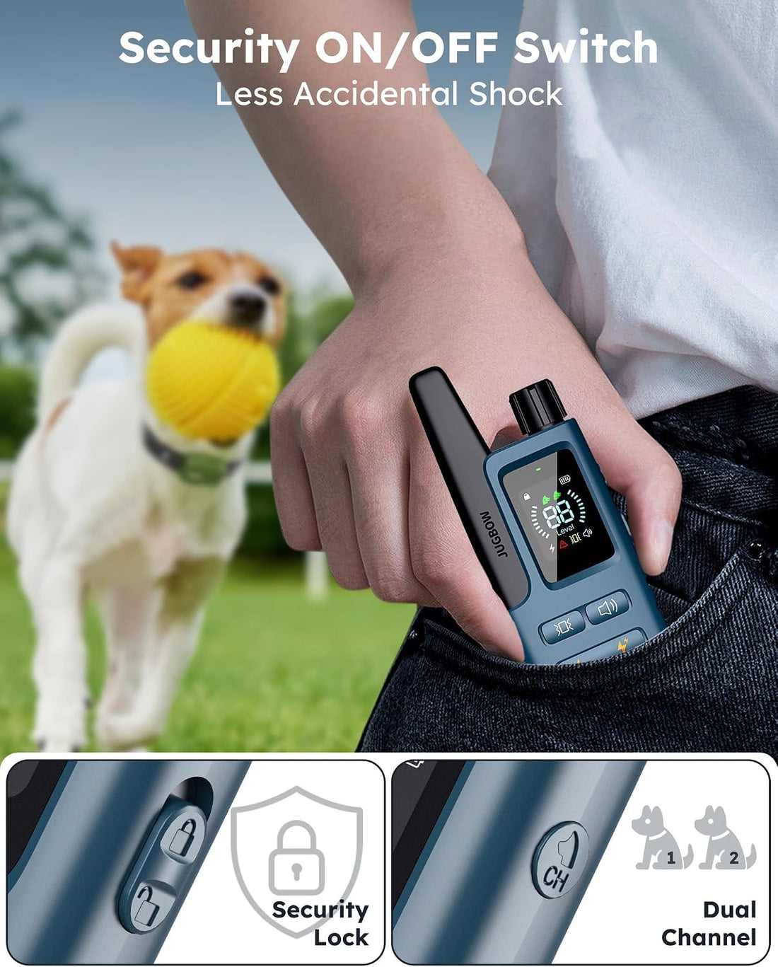 Training Collar for 2 Dogs, 4200FT Dog Shock Collar with Remote