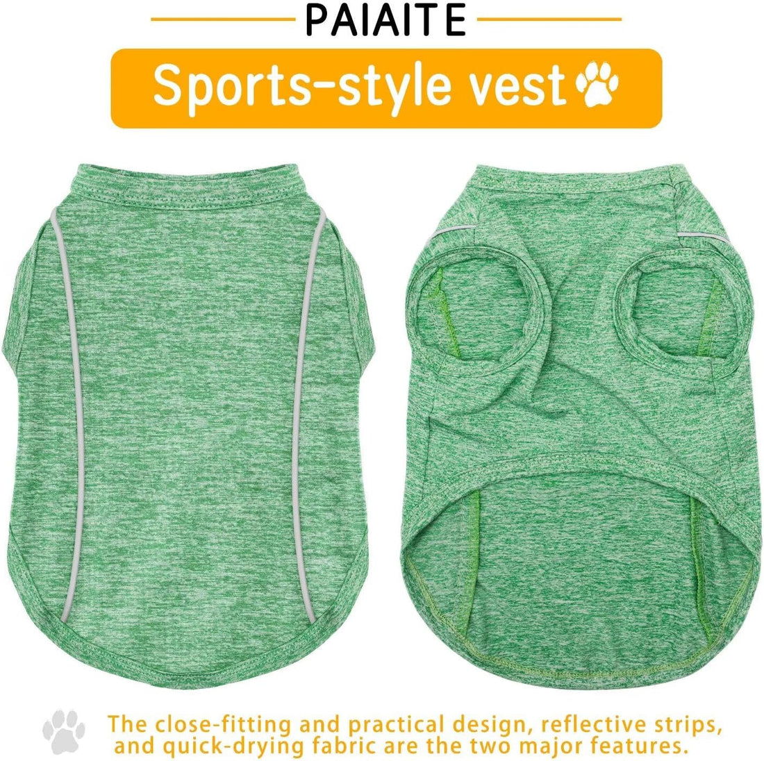 Reflective Dog Shirt & Chic Ion Tank Top Small to Large Dogs Sky Blue