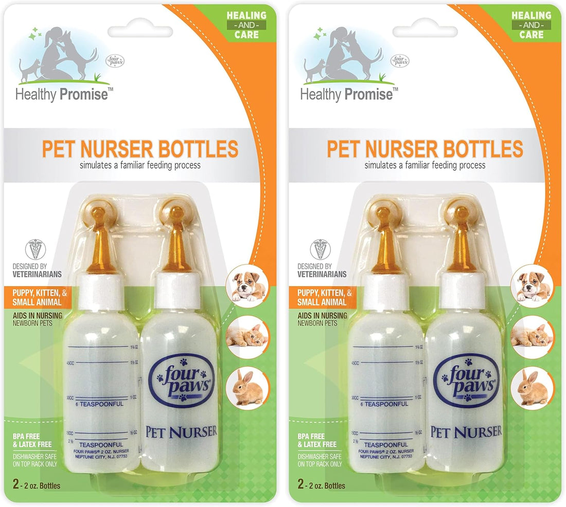 Four Paws Healthy Promise Pet Nurser Bottles, 2 Count