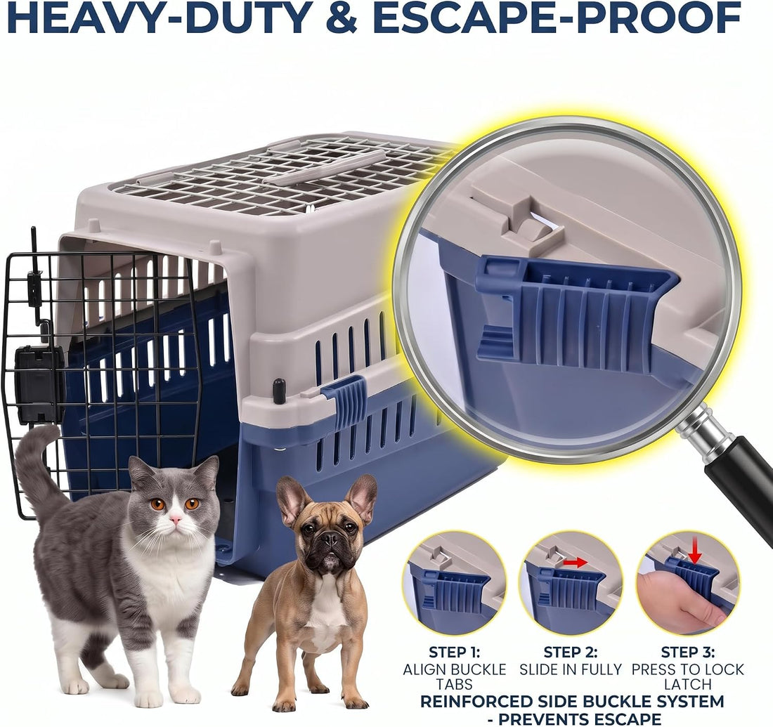 Hard-Sided Pet Carrier for Cats and Small Dogs