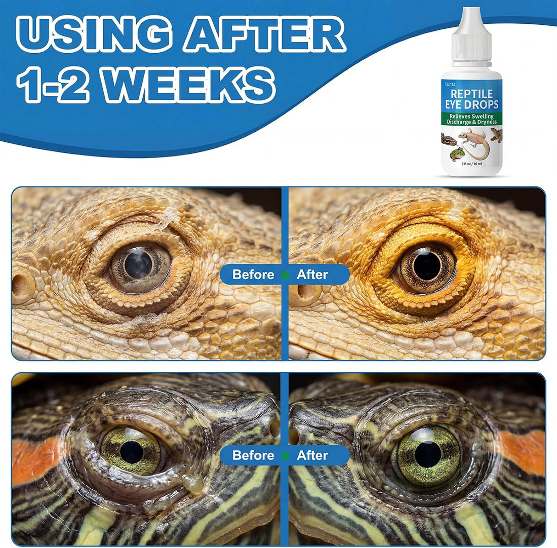 Lunza Reptile Eye Drops 30ml, Cleanses & Moisturizes