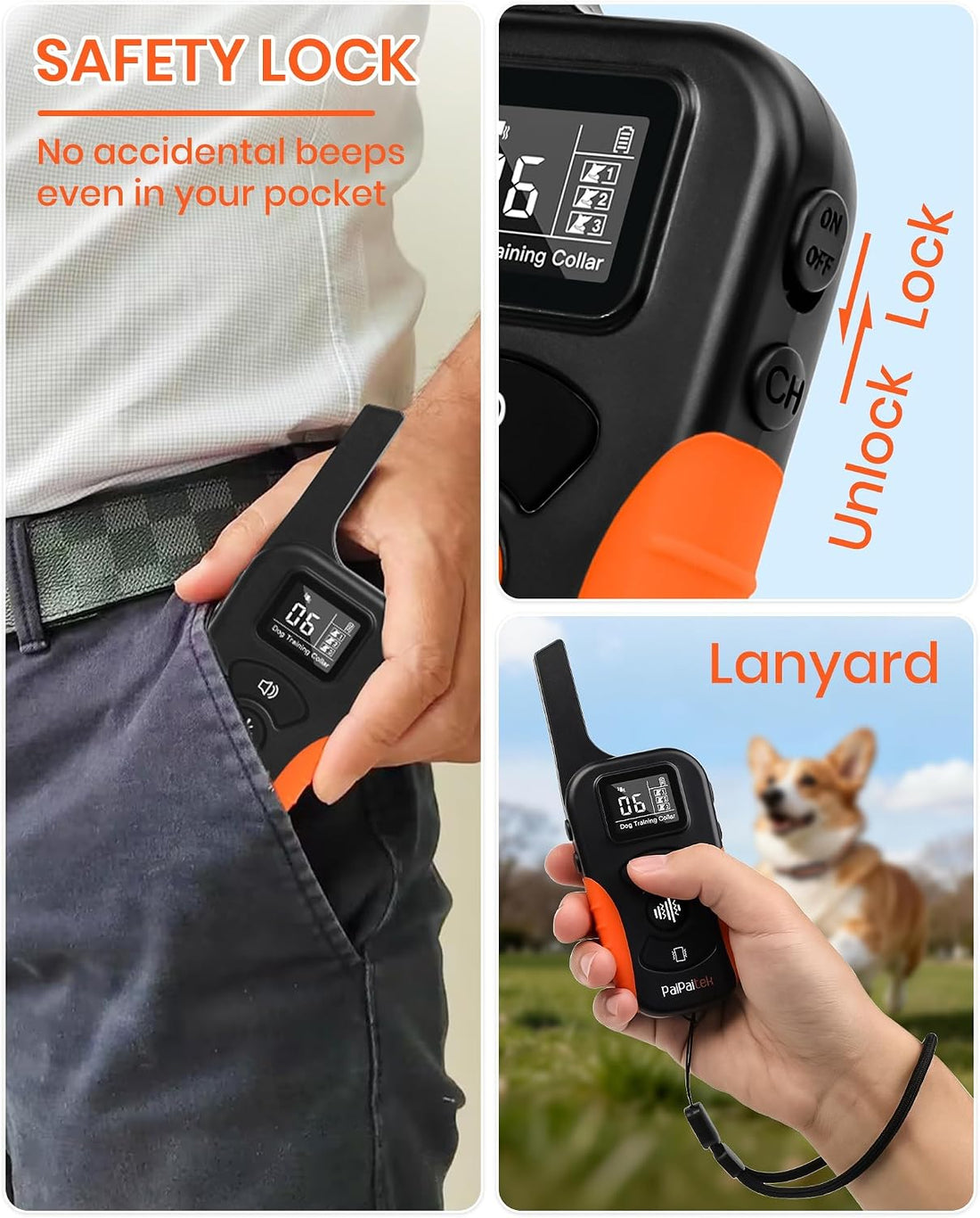 No Shock Dog Training Collar with Remote, Only Vibration & Beep