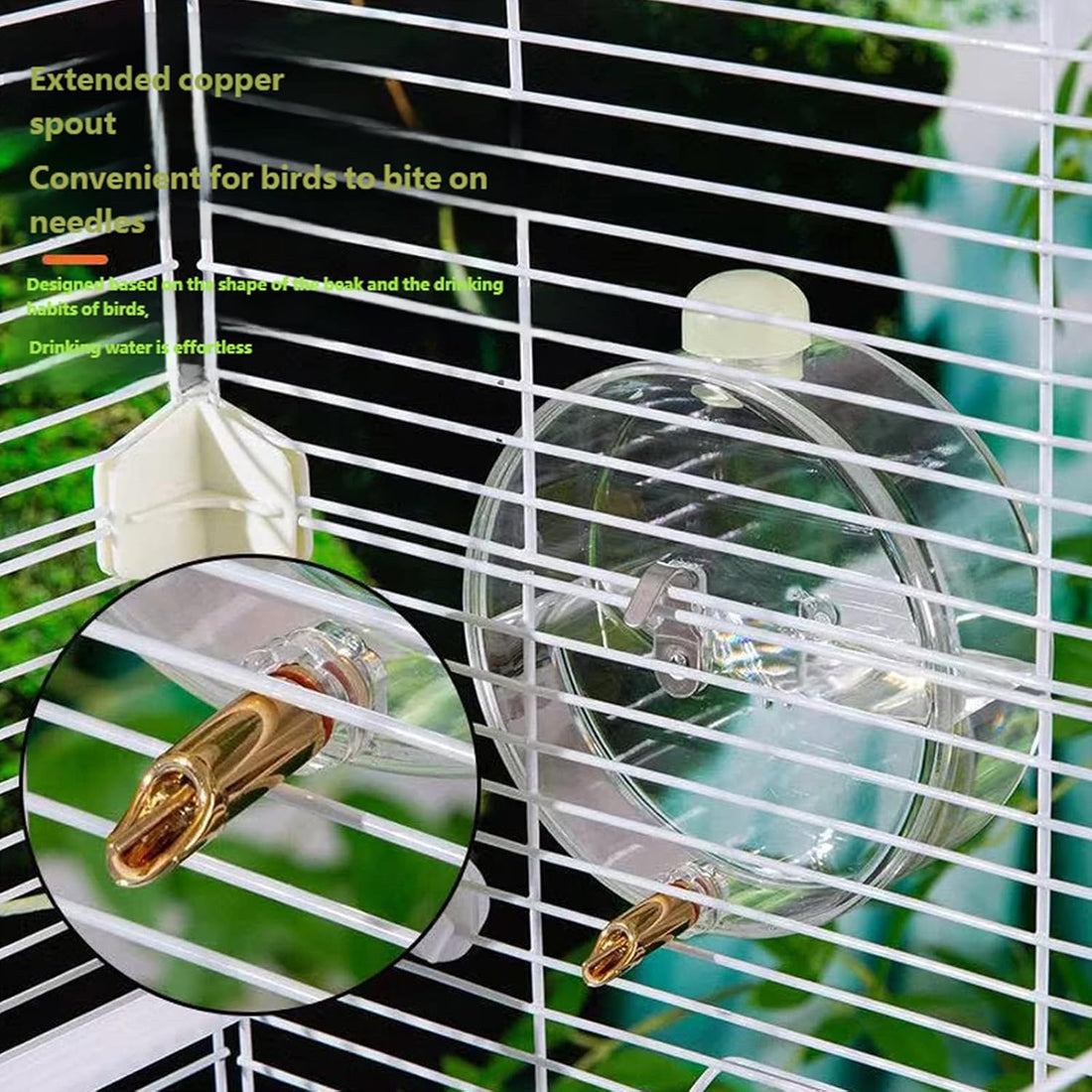 250ml Automatic Bird Water Dispenser with Touch Needle Mechanism Easy