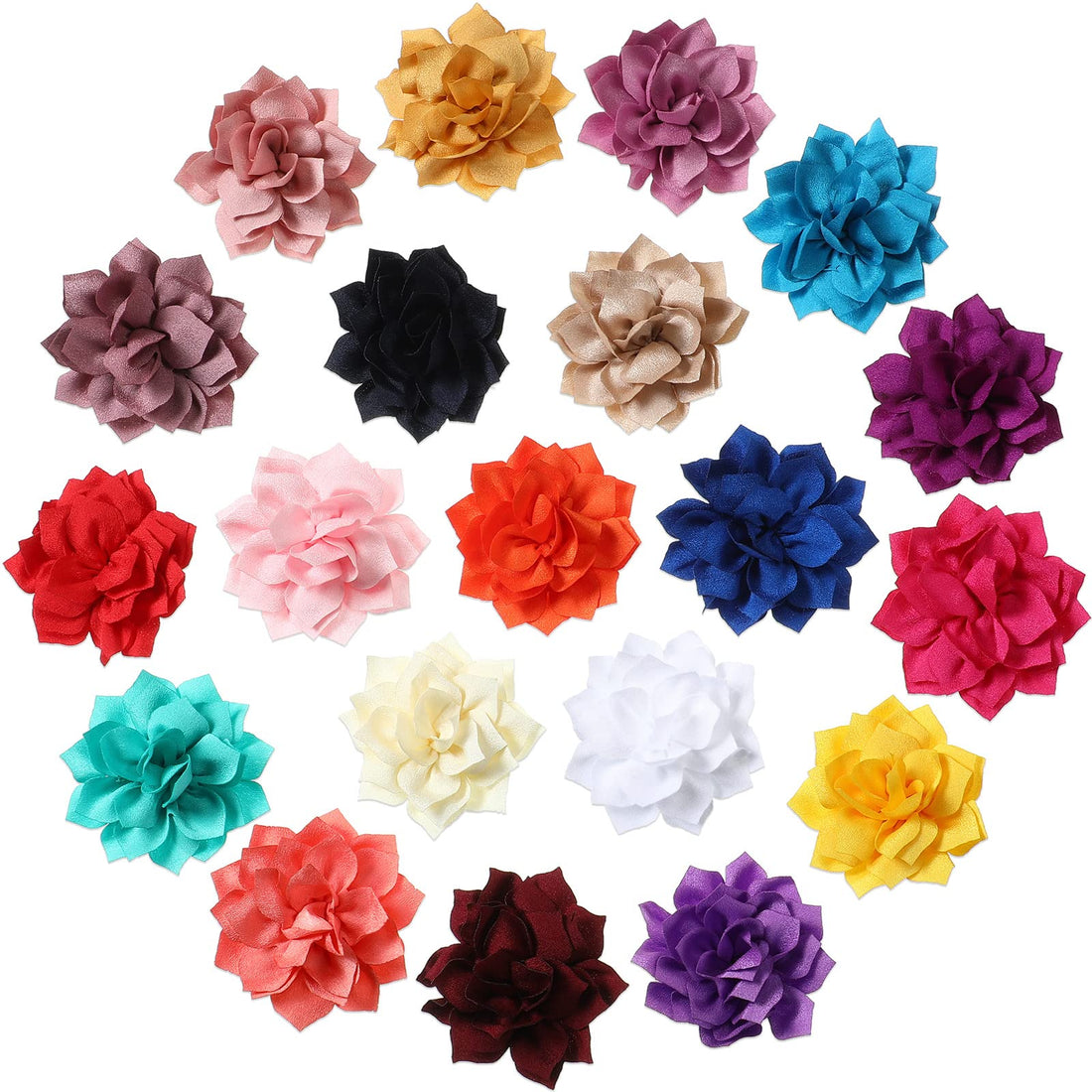Saintrygo 20 Pieces Dog Collar Flowers Multi Color Pet Bow Ties