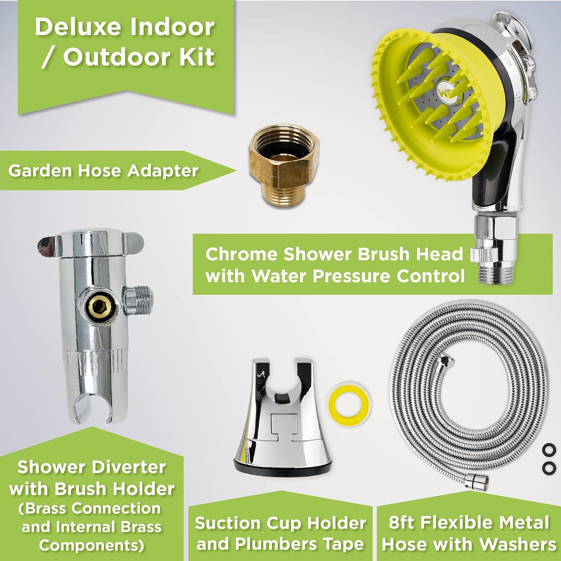 Deluxe Dog Washing Station, Shower Hose Attachment and Sprayer