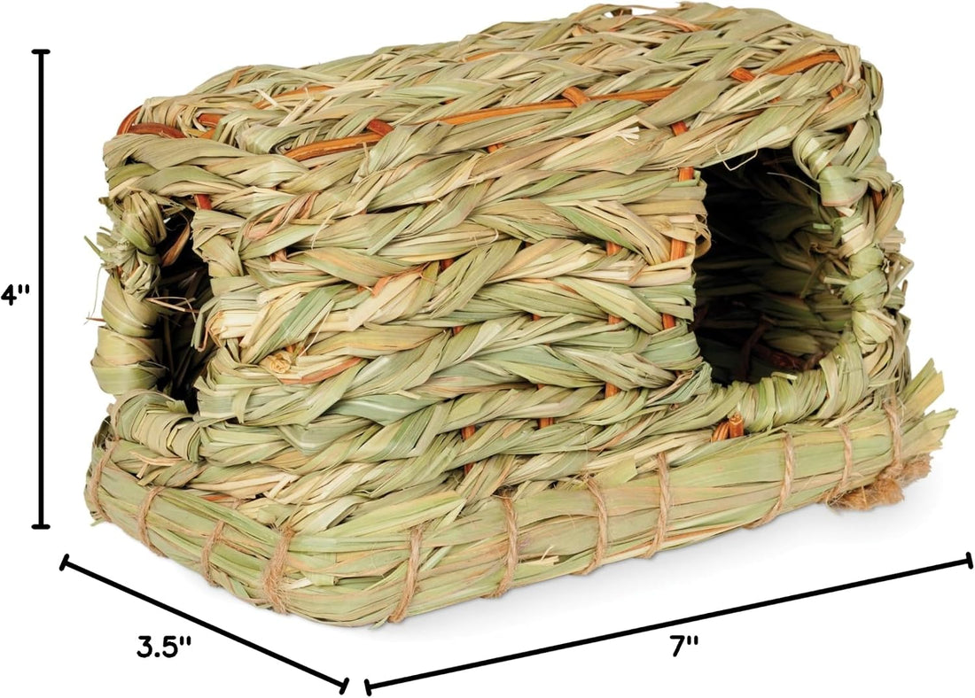 Prevue Pet Products Nature's Hideaway Grass Hut Small Animal Toy