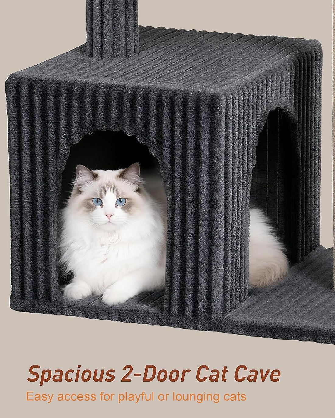 22.8" Cat Tree for Large Cat, 20.9 * 15.7in Large Perch