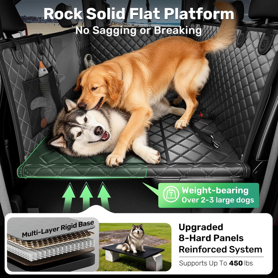 Zanch Heavy-Duty Dog Car Seat Cover