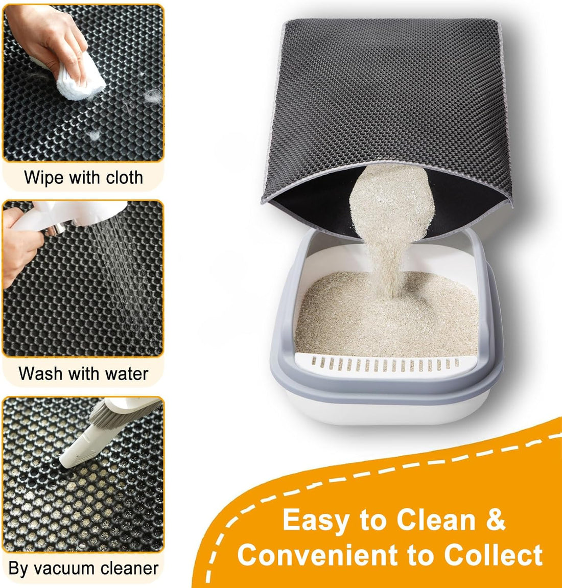 Cat Litter Mats-Extra Large 47''x36'' Litter Trapping Mat for Cat-XXL