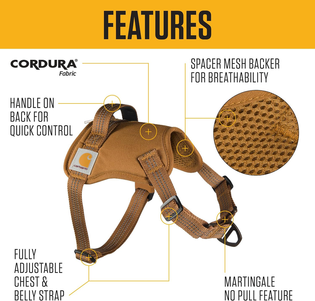 Carhartt Nylon Duck No Pull Dog Harness Carhartt Brown L