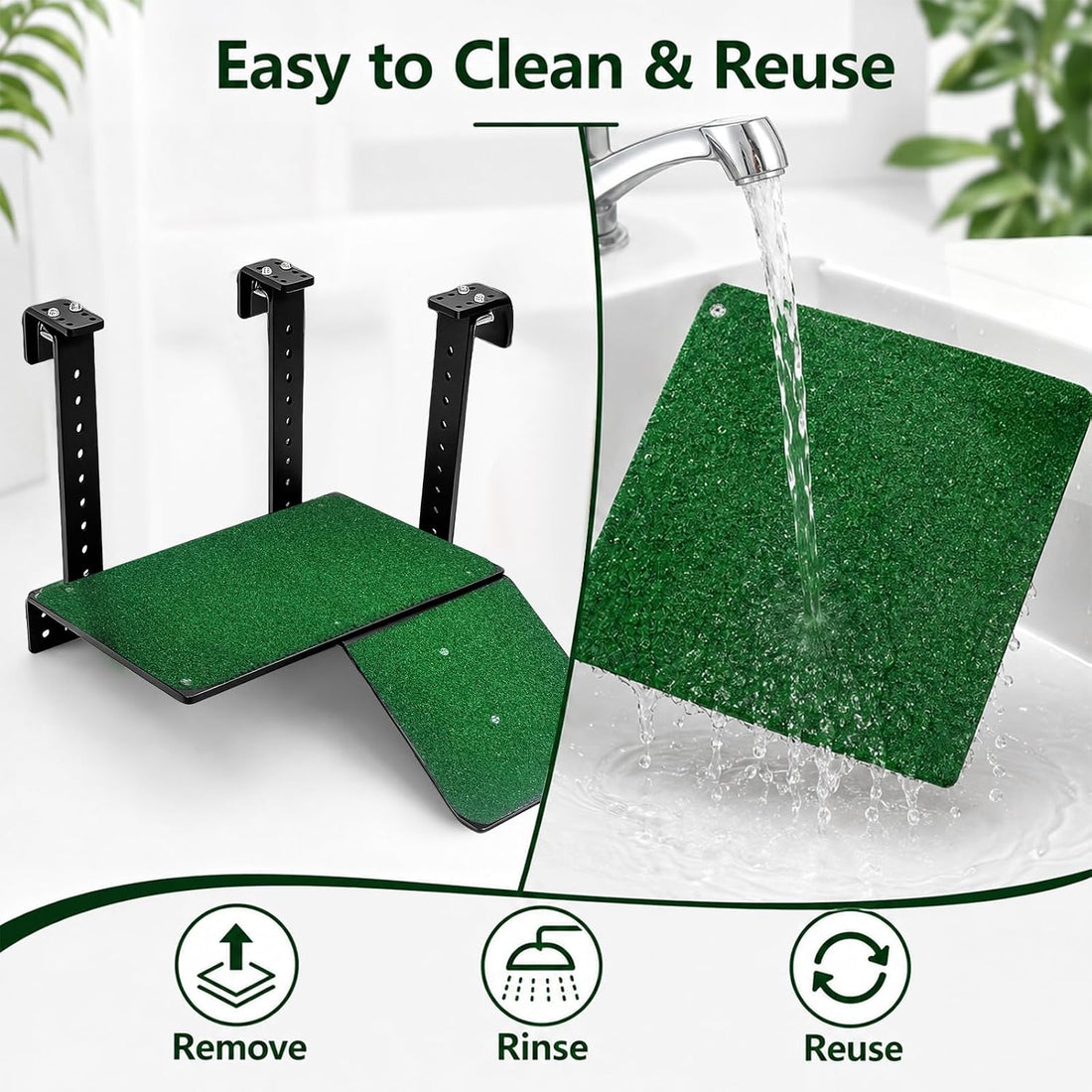 Hanging Turtle Basking Platform with Ramp & Artificial Grass Floating