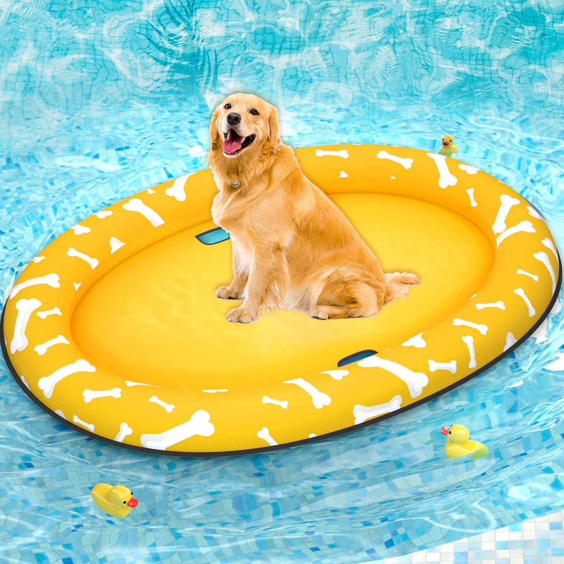 Pet Soft Dog Float Raft - Inflatable Dog Swimming Float for Summer