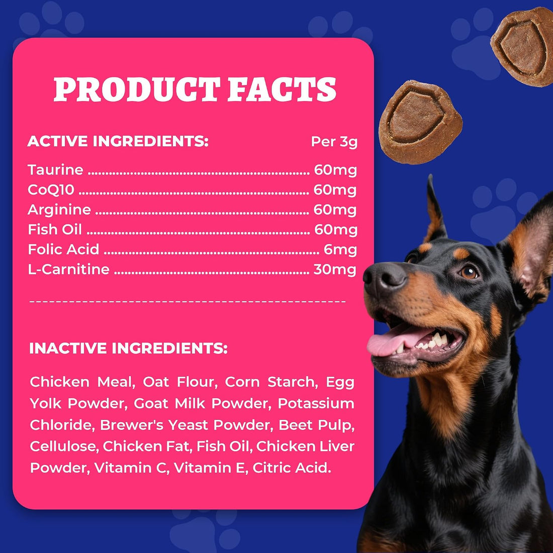 Wellix 260g Cardio Taurine for Dogs