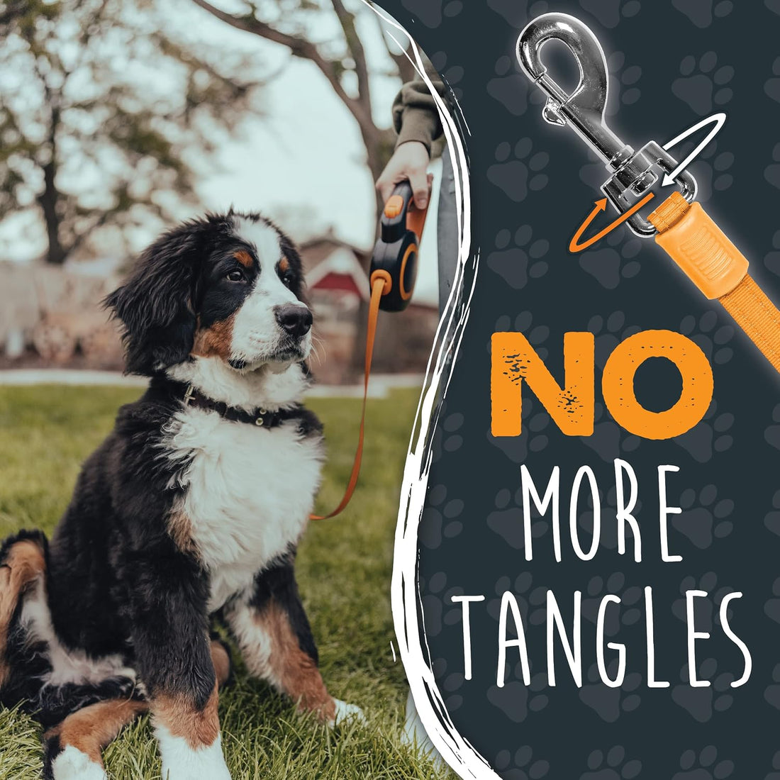Mighty Paw Retractable Dog Leash, for Large Dogs, 50-110 lbs