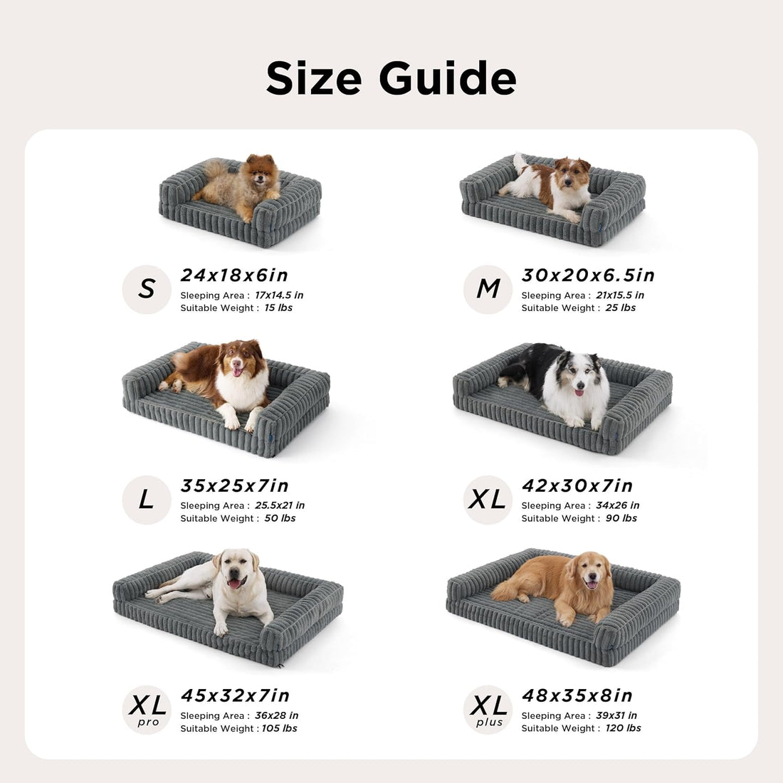 Bedsure ComfyFleece™ Orthopedic Dog Beds Large Sized Dog