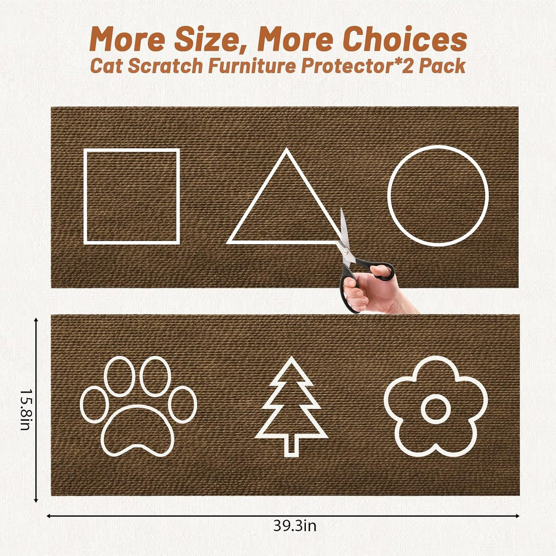 78.7" x 15.8" Cat Scratch Furniture Protector