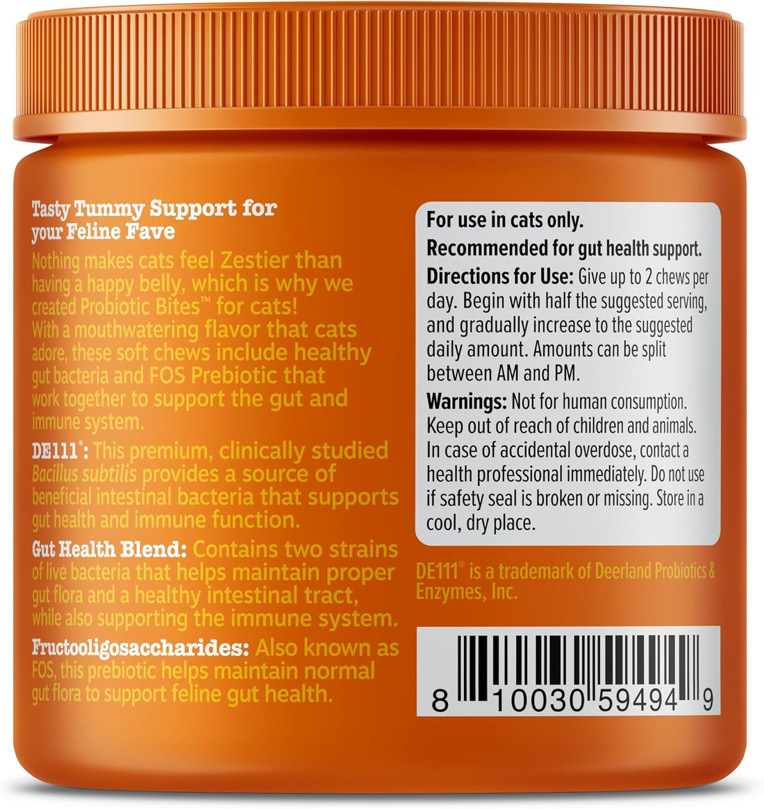 Zesty Paws Probiotic Bites for Cats
