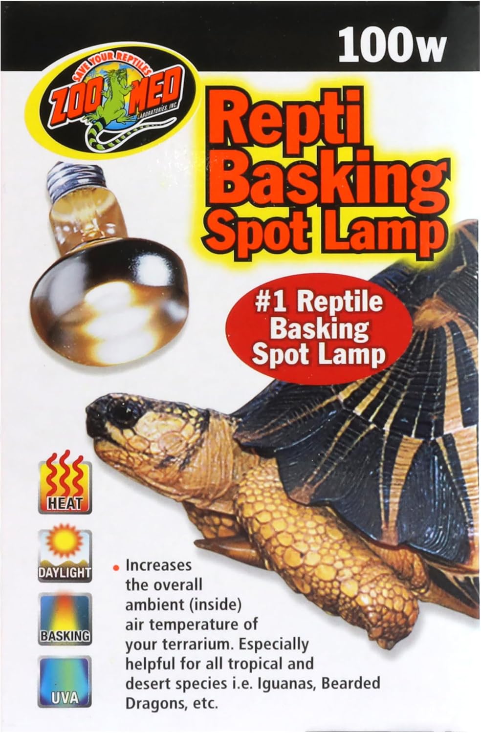 Zoo Med Repti Basking Spot Lamp 100watt for Reptiles