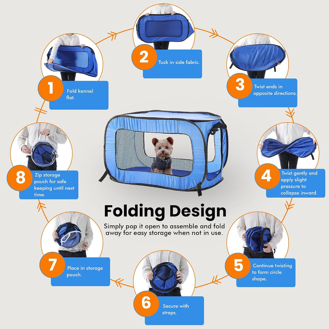 Portable Collapsible Pop Up Kennel