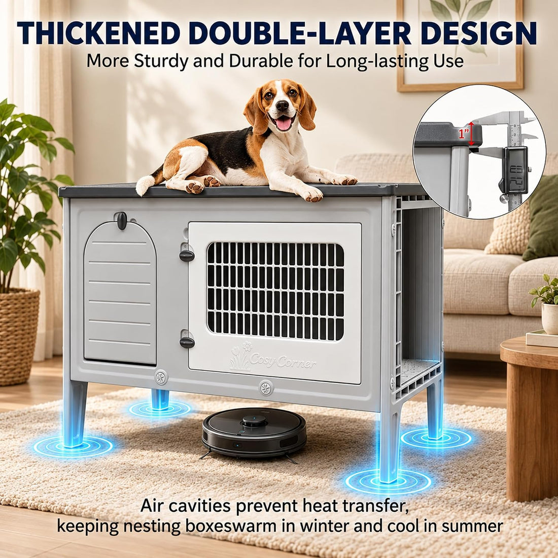 Rockever Rabbit Hutch Indoor Outdoor