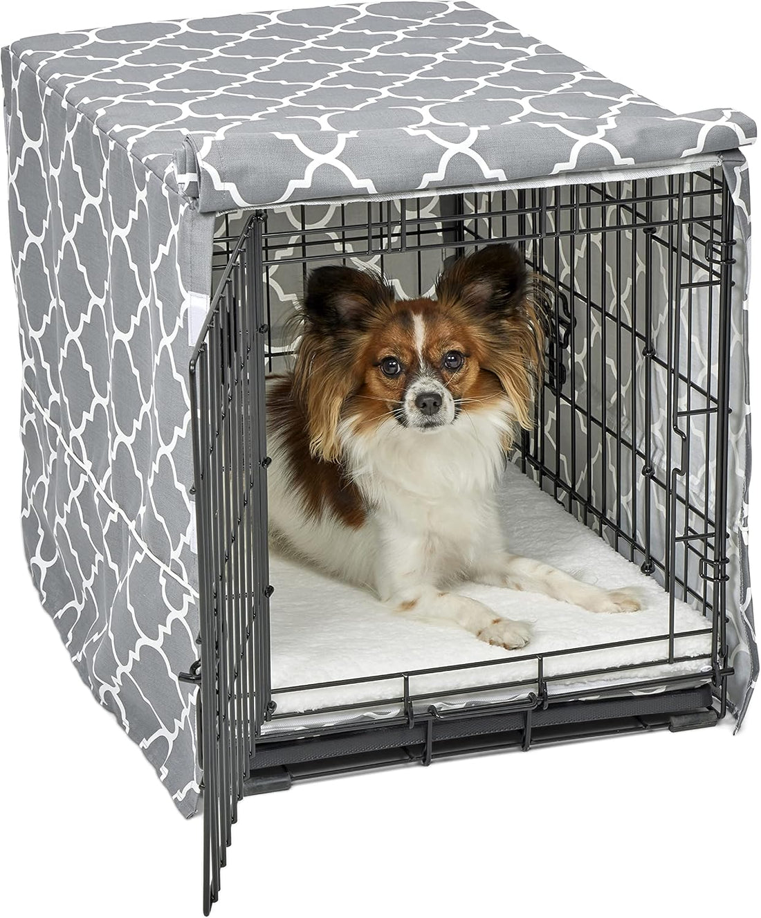 MidWest Homes for Pets Small Dog Crate Cover Featuring Teflon Fabric