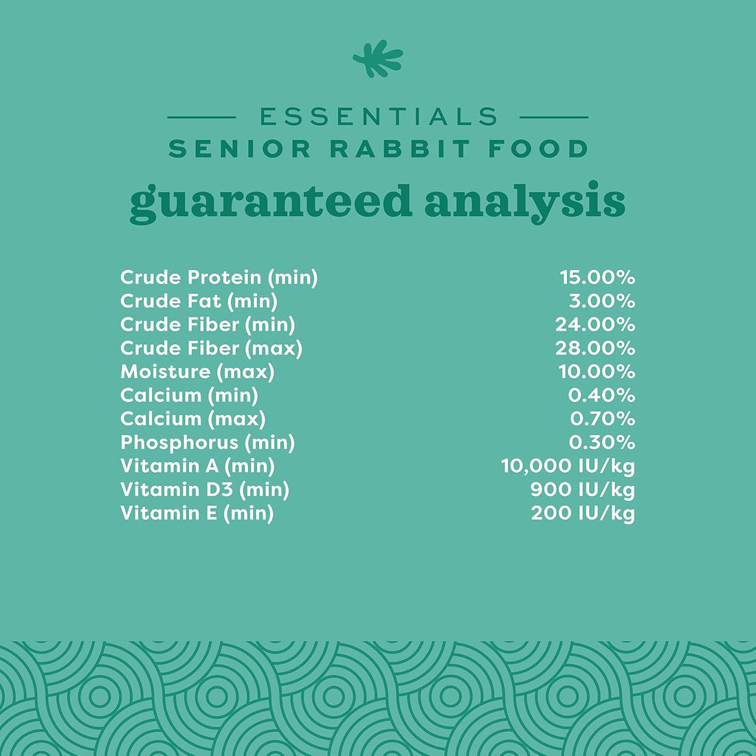 Oxbow Essentials Senior Rabbit Food, High-Fiber Rabbit Pellets, 4 lb