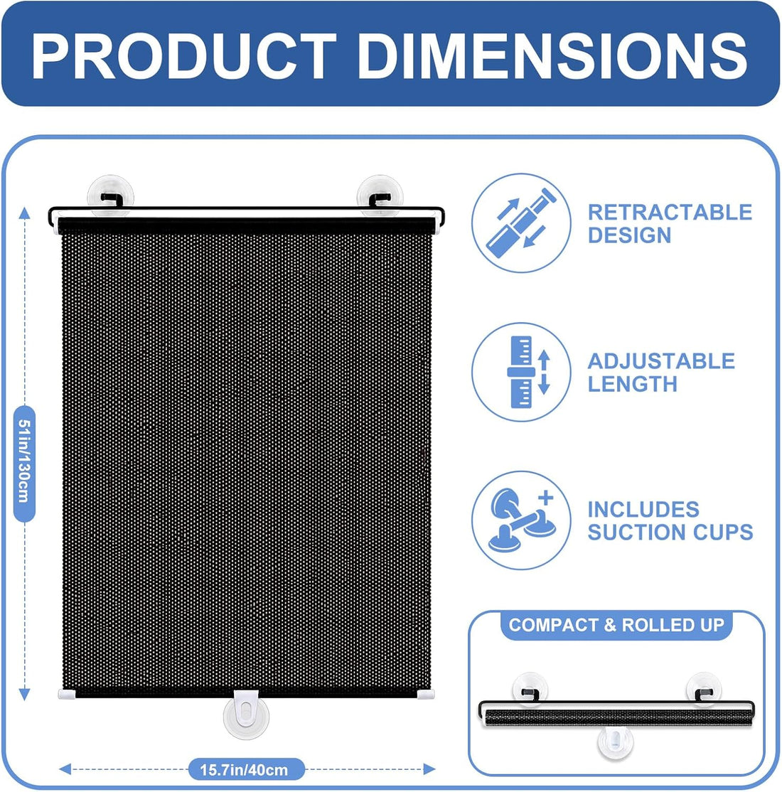 Mifoci Aquarium Light Blocker Retractable Fish Tank Background