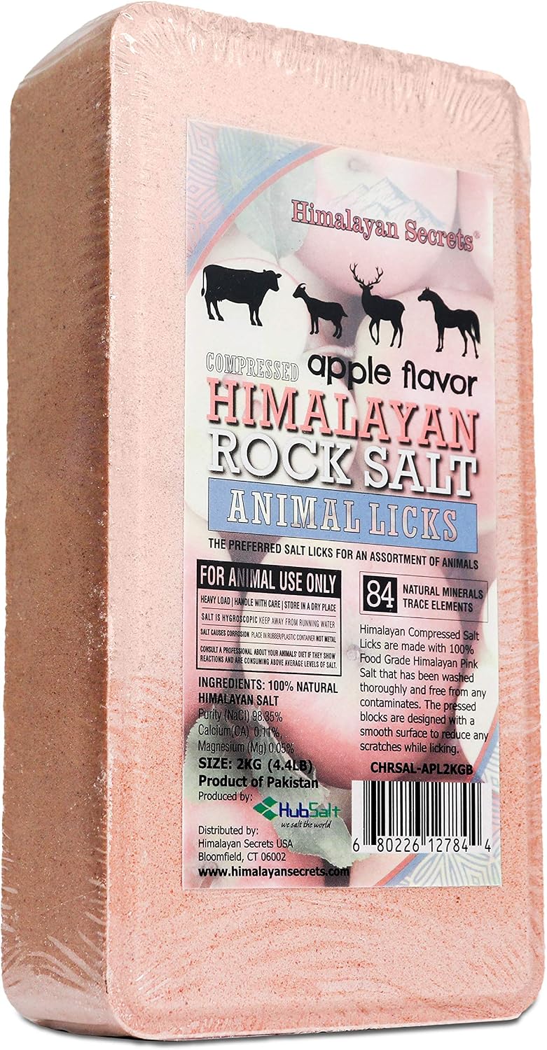 Himalayan Secrets Compressed Salt Lick for Livestock & Wildlife, 11 lb