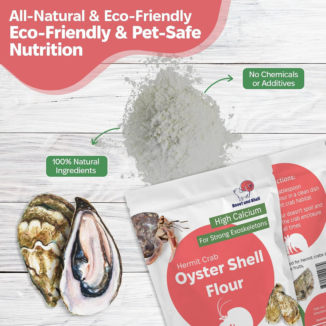 Oyster Shell Supplement for Hermit Crabs