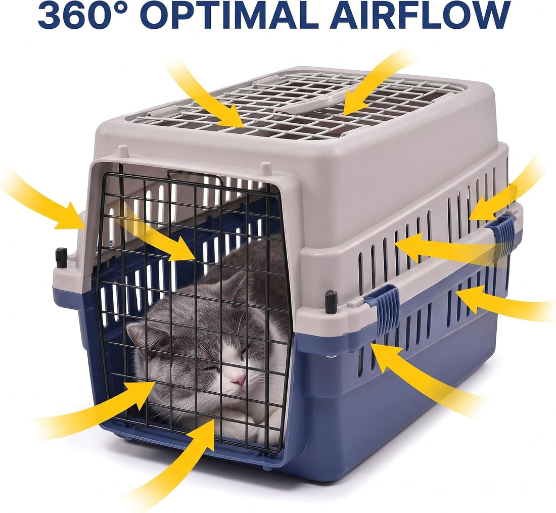 Hard-Sided Pet Carrier for Cats and Small Dogs