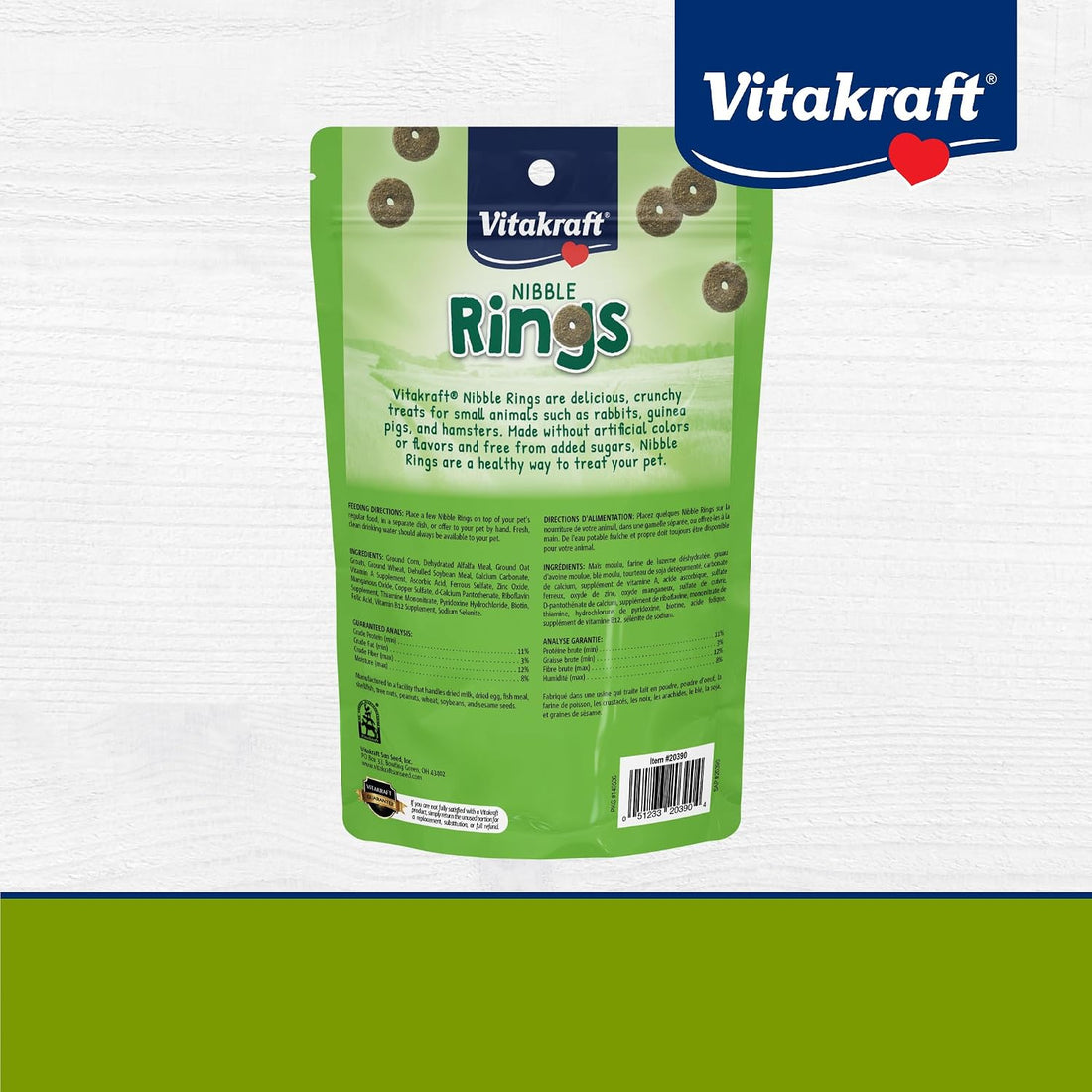Vitakraft Nibble Rings Small Animal Treat 10.6 oz.