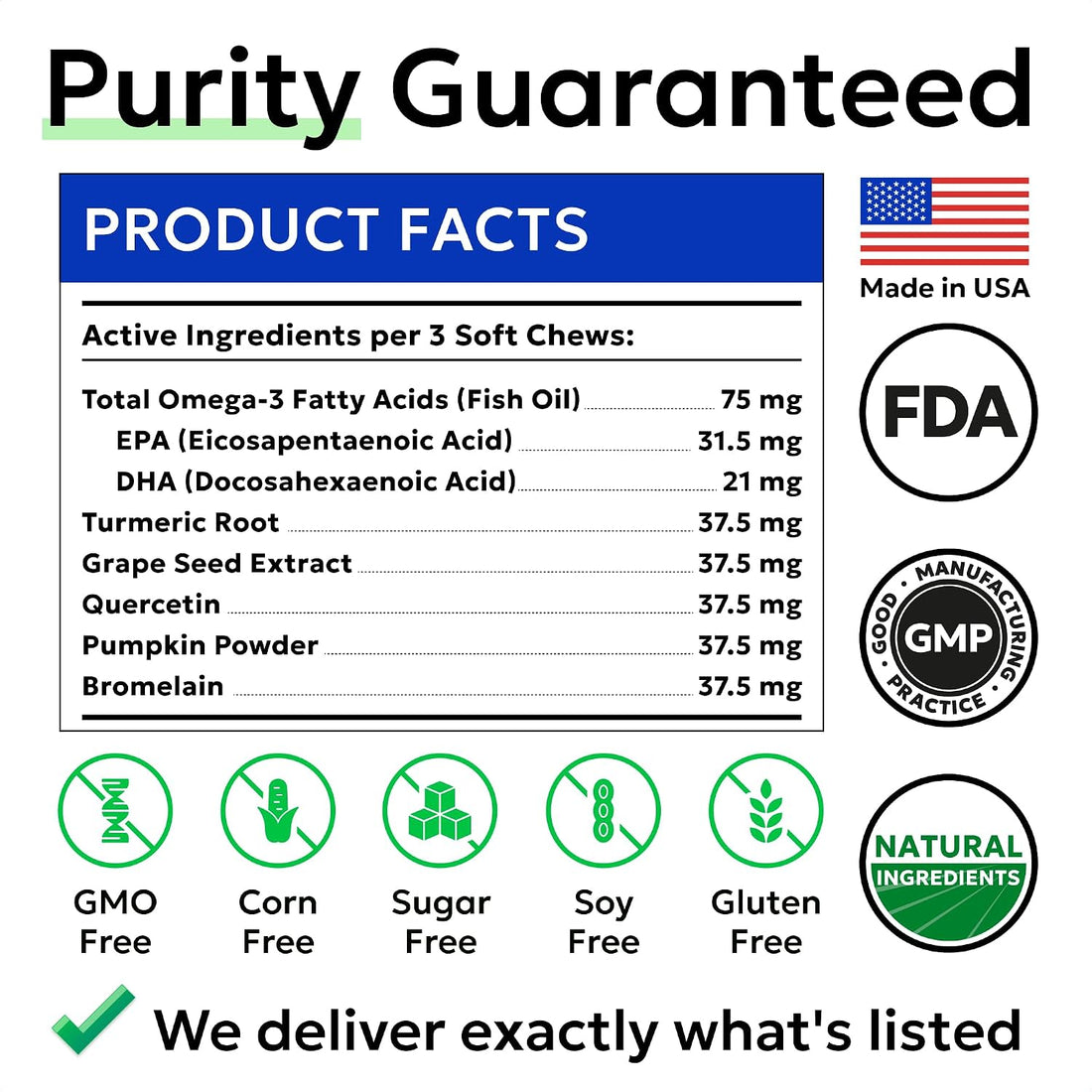 BARK&SPARK Dog Allergy Relief Soft Chews for Skin Health & Seasonal