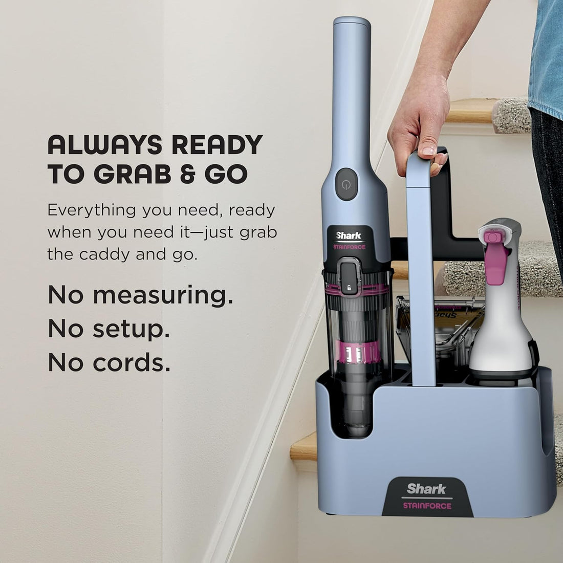 Shark StainForce Cordless Stain, Odor & Urine Remover, 2 Tools