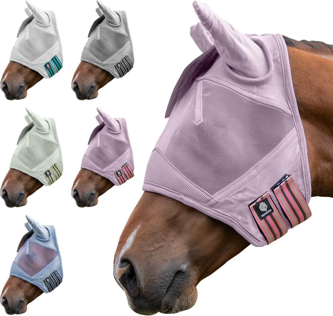 Equinavia Algard Soft Mesh Horse Fly Mask with Ears