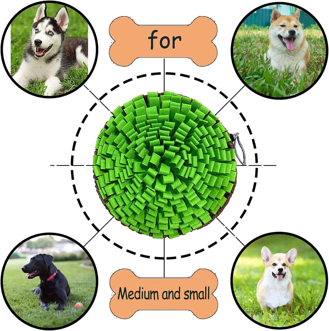 Pet Snuffle Mat for Dogs,Interactive Feed Puzzle