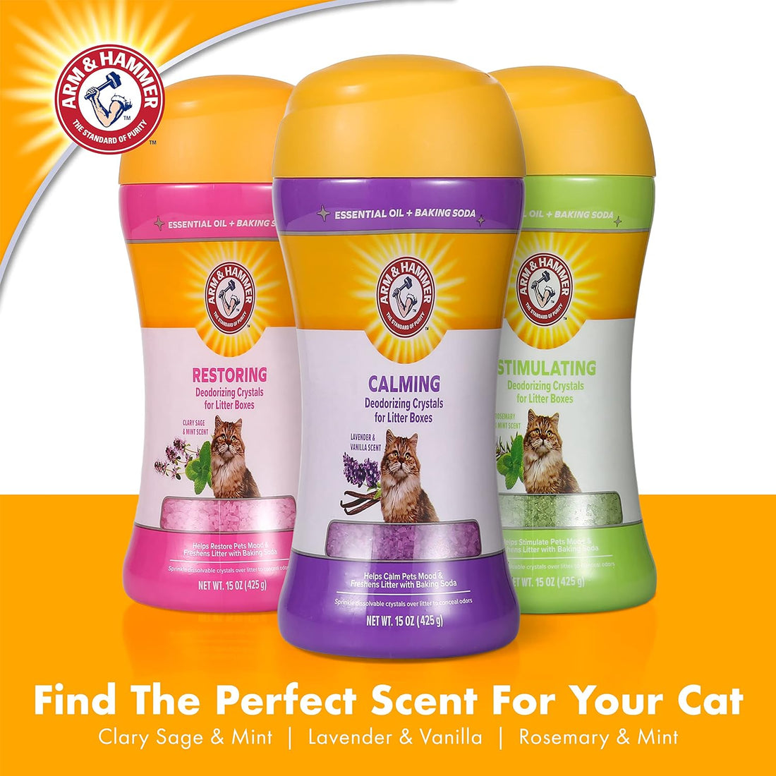 Arm & Hammer Cat Litter Deodorizing Crystals with Baking Soda