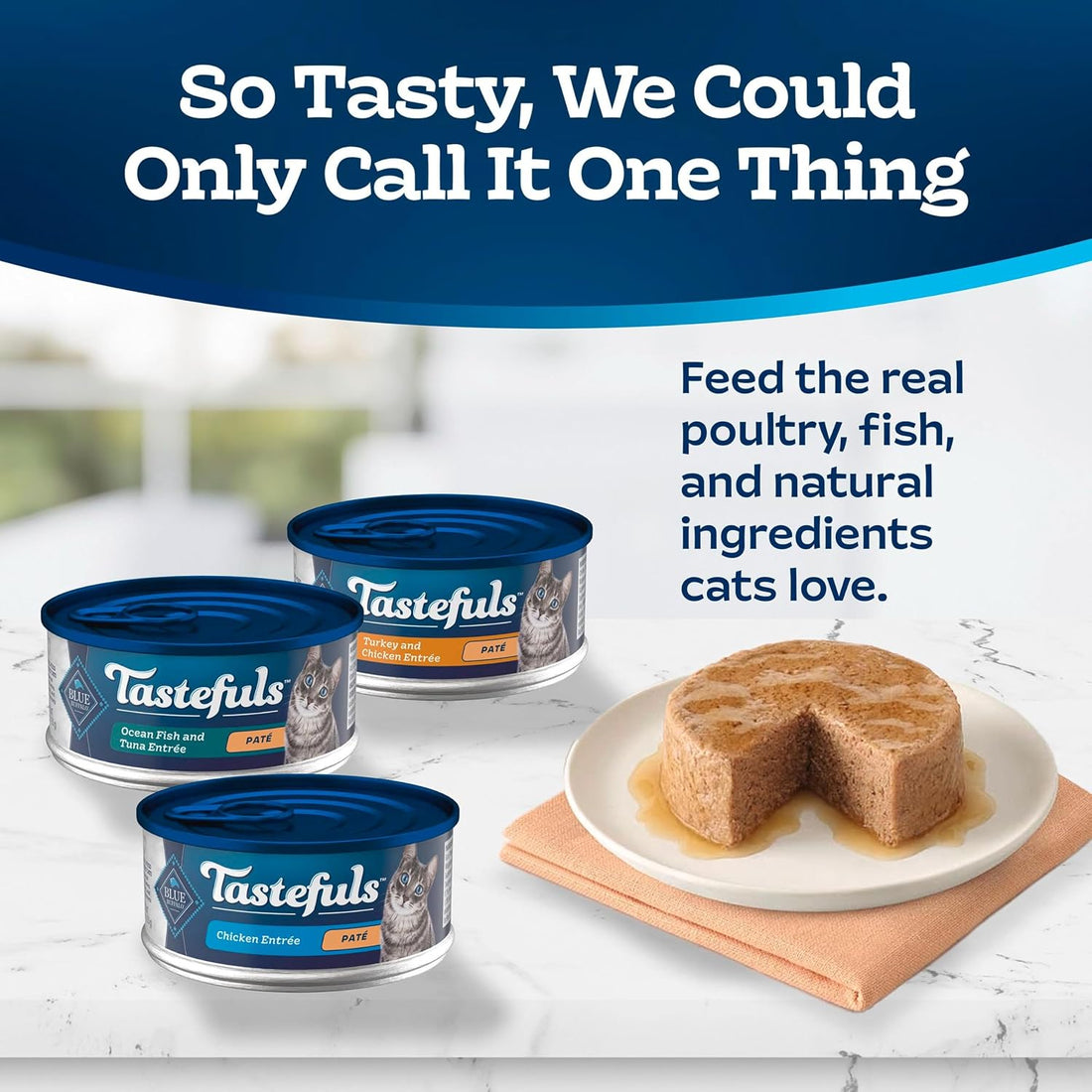Blue Buffalo Tastefuls Wet Cat Food Paté Variety Pack for Adult Cats