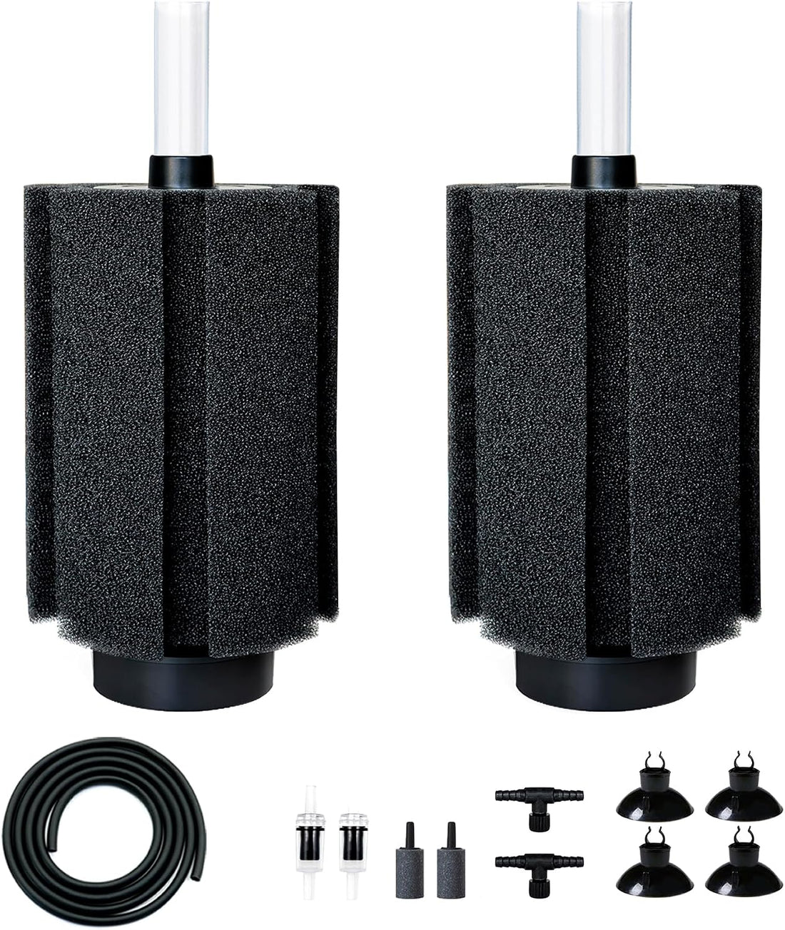 100-120 Gal Large Aquarium Sponge Filter with Air Stone and Ceramic