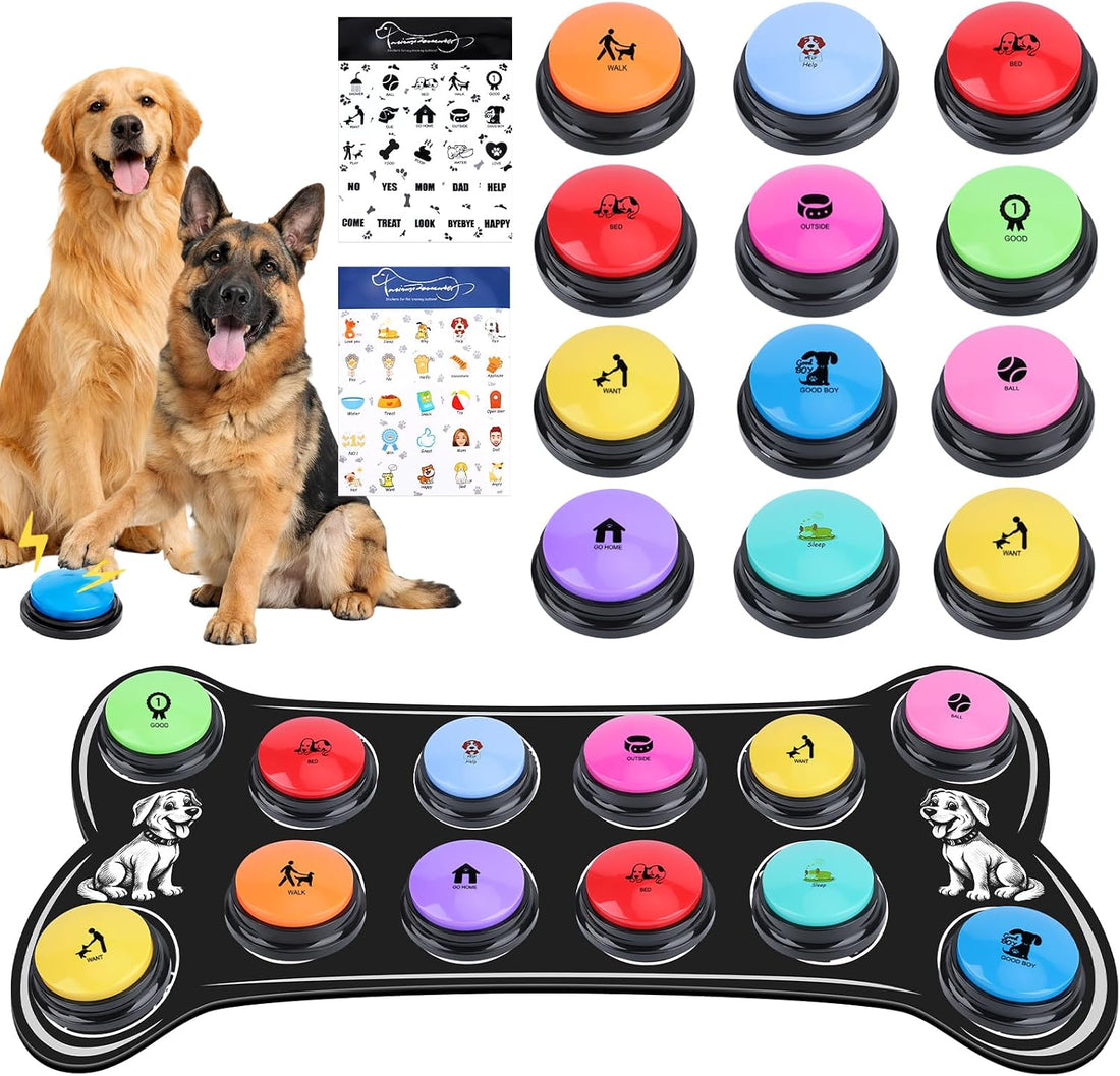 Dog Talking Buttons for Communication, 12 Pack