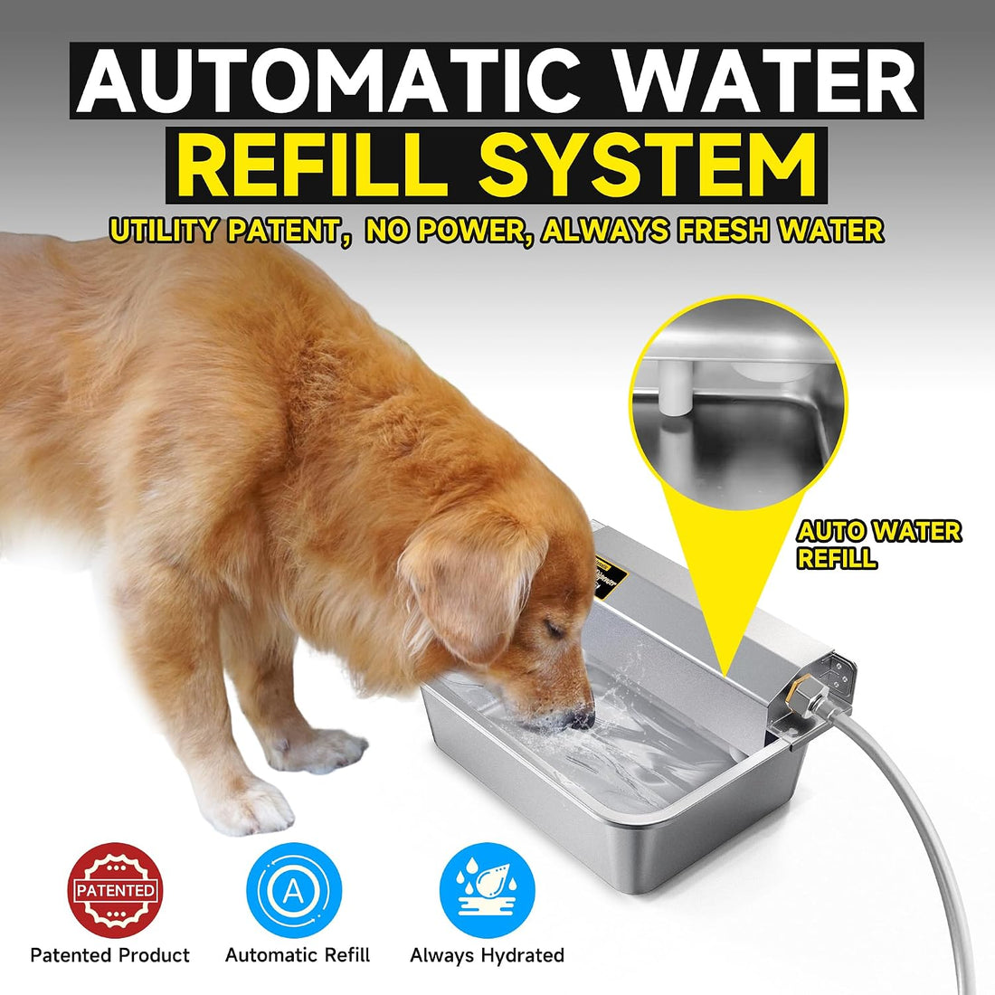 PETSOLON Automatic Water Dispenser for Dogs