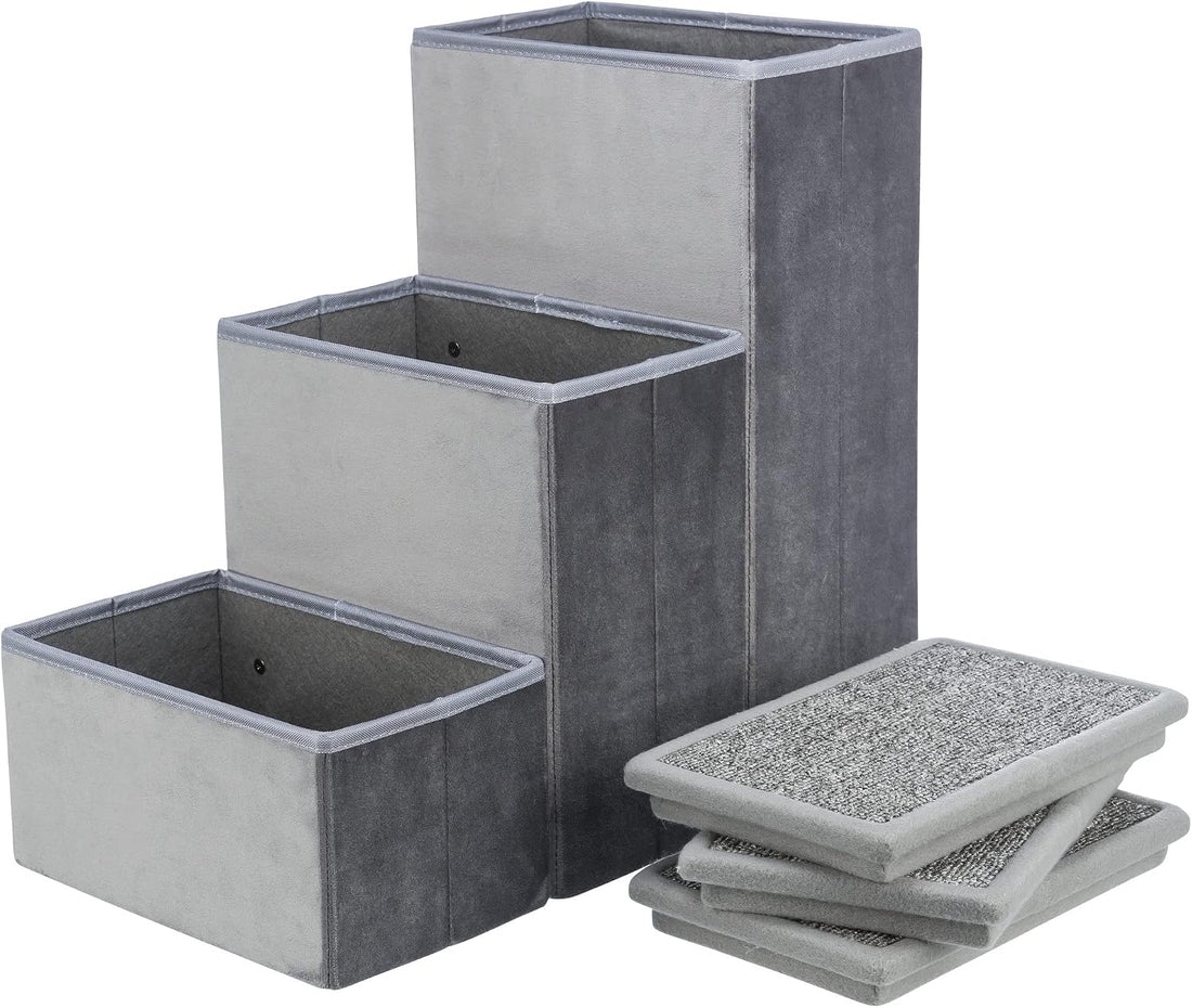 TRIXIE 3-Step Velour Pet Stairs