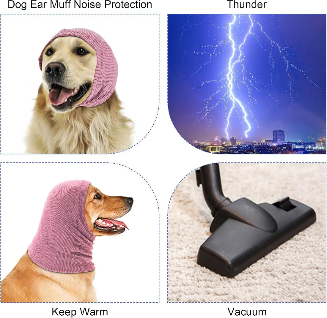 Rbenxia Dog Ear Muffs - Noise Protection & Warm Winter Ear Scarf